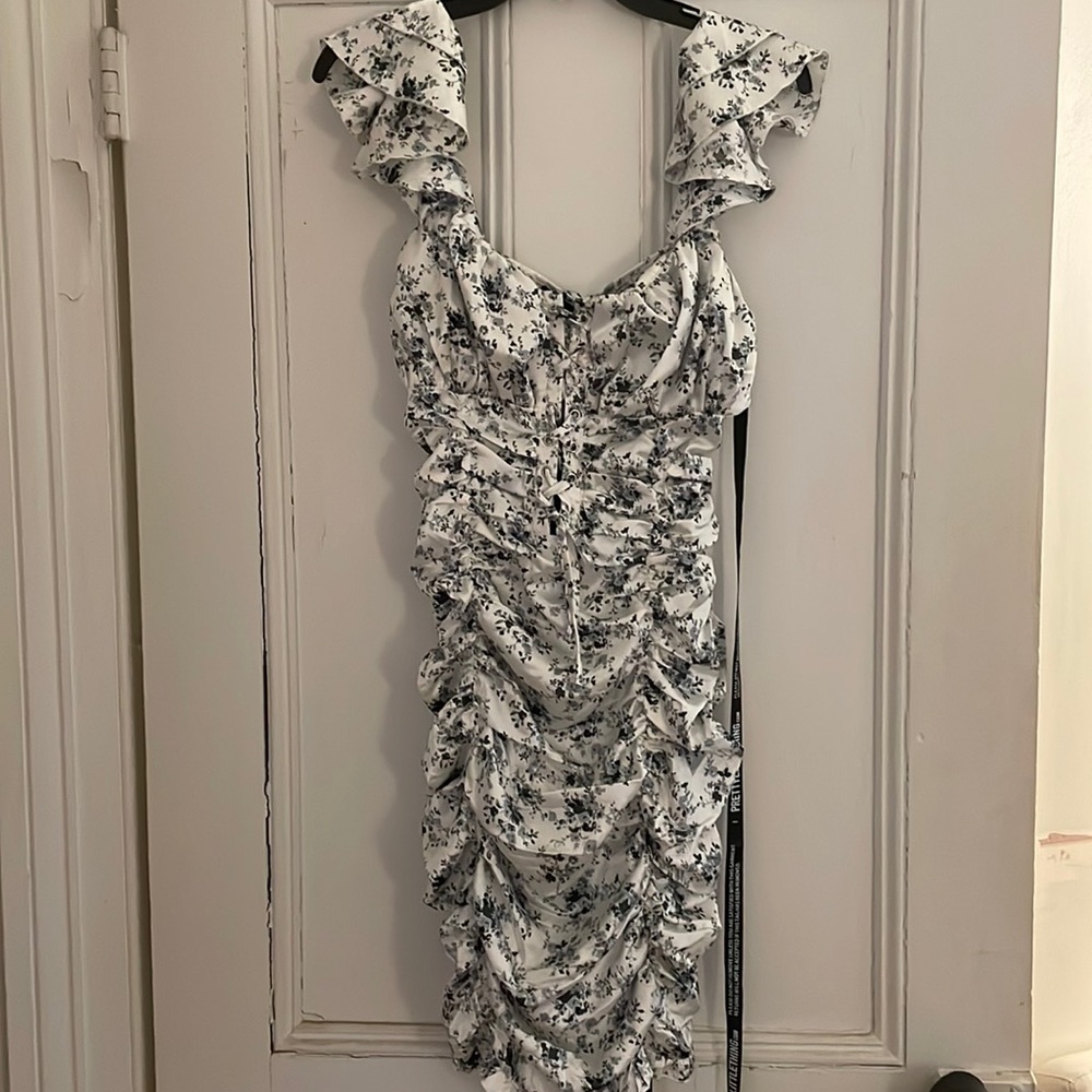 Brand new pretty little thing ruched dress